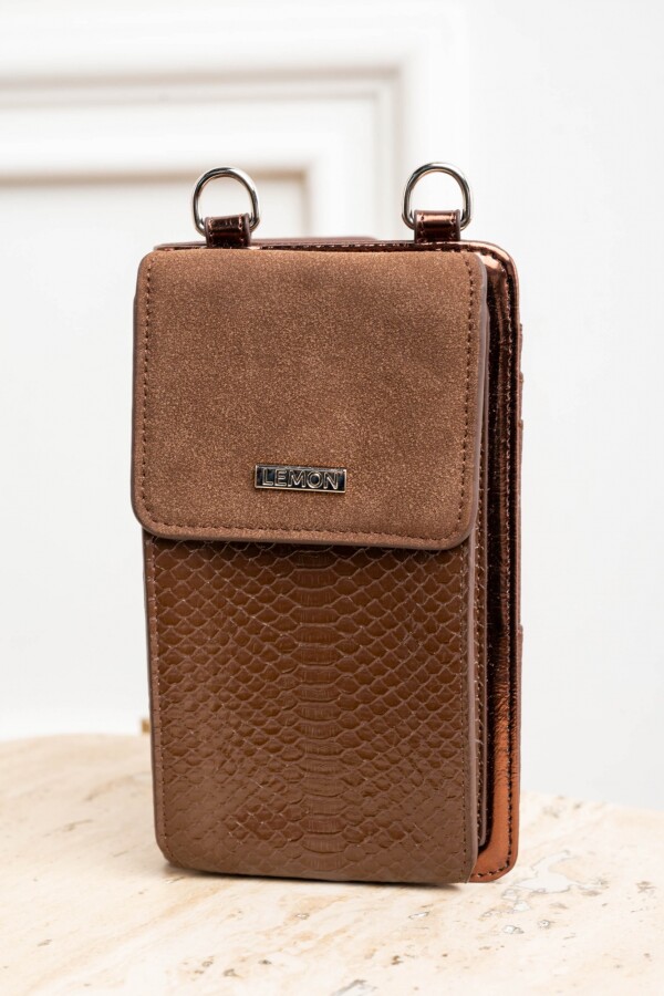 Porta Celular Combinado Marron