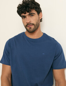 520658 T-SHIRT HARRINGTON LABEL Azul Piedra