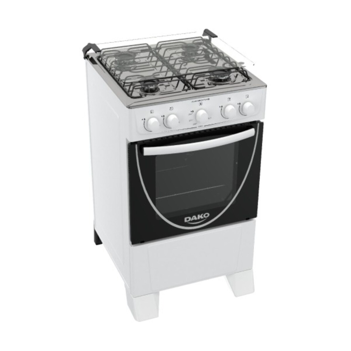 Cocina a Gas Dako Amazonas 4 Hornallas Blanca Encendido Eléctrico 1065 