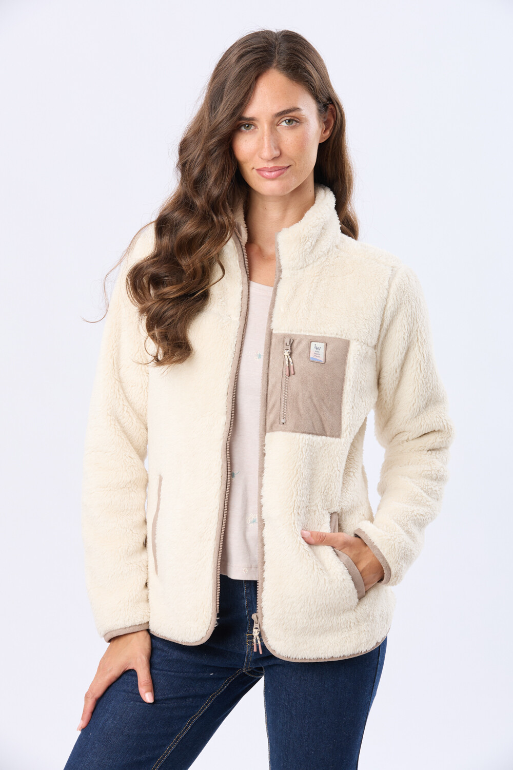 CAMPERA DE SHERPA Natural