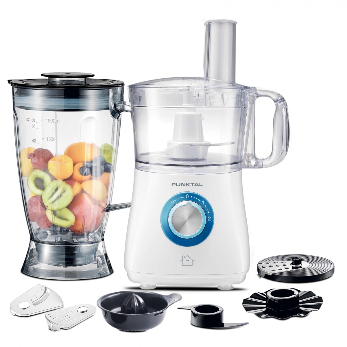 Multiprocesadora Punktal PK-81 en 800W 1.8L - BLANCO 