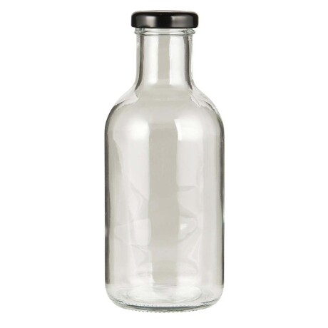 BOTELLA C/TAPA VIDRIO TRANSPARENTE TRANSPARENTE