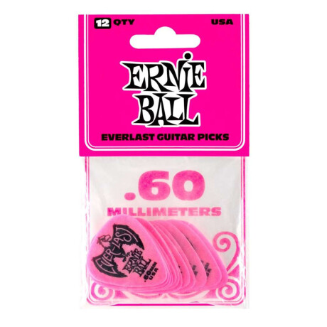 Pack Pua Guitarra Ernie Ball Everlast 0.6mm 12pcs