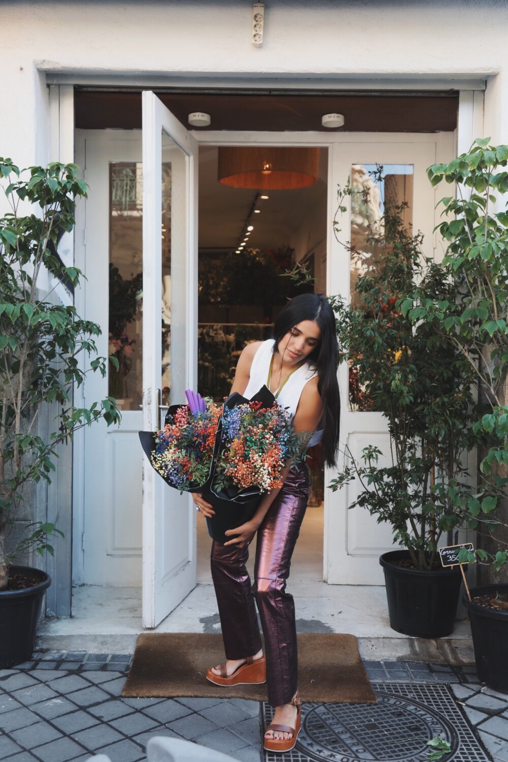 Leather Jeans Crawford Galácticos Berenjena