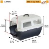 Transportadora Clipper autorizada IATA 3 (64 x 43 x h 43 cm)