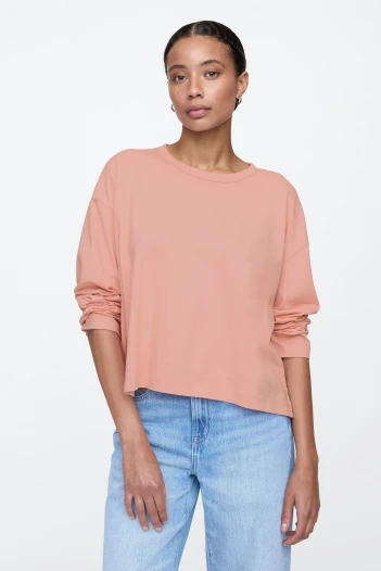Remera Manga Larga Mujer Antique Pink