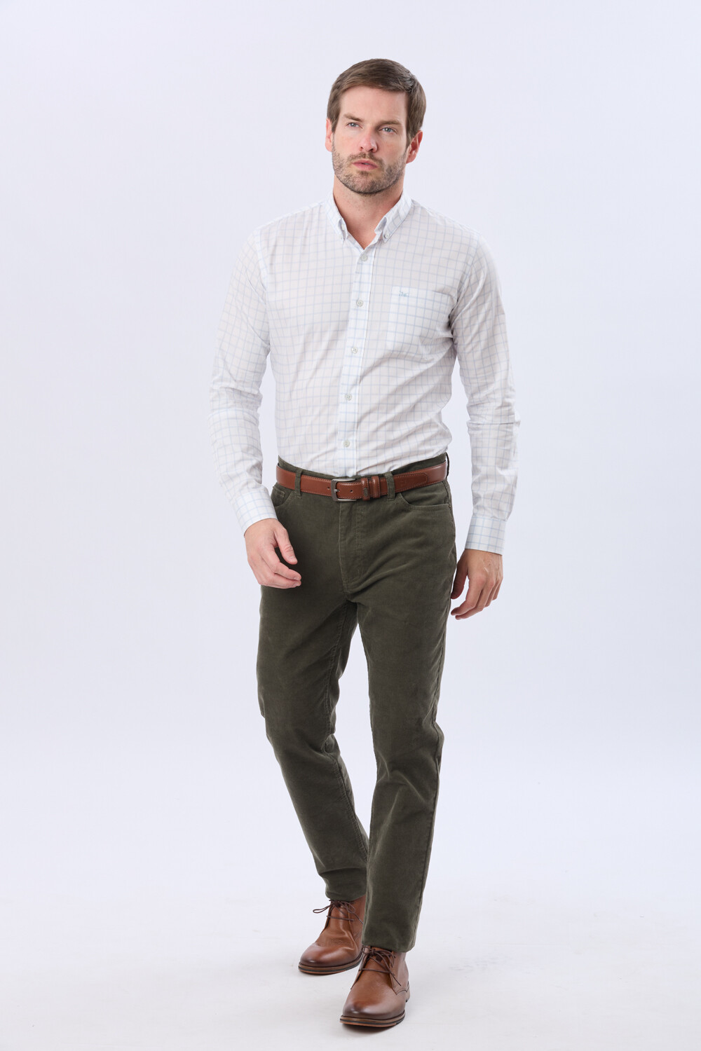 PANTALÓN DE PANA Verde