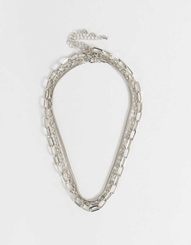 Collares Cortos De metal Set De Collares Cortos De Metal - Plateado