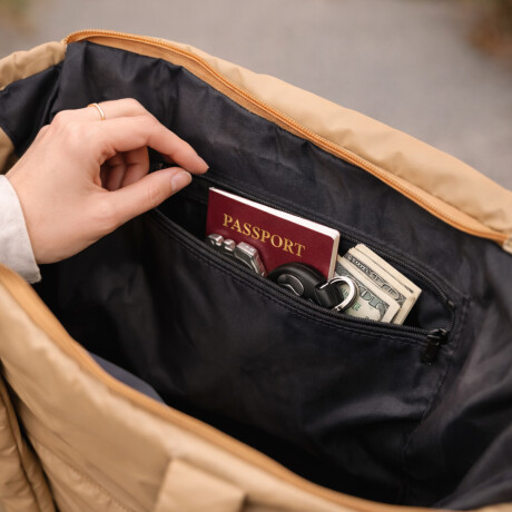 Bolso Tote Bag Puffer Beige