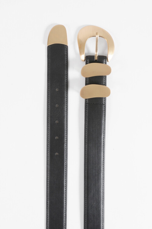 Cinturón doble presilla dorado