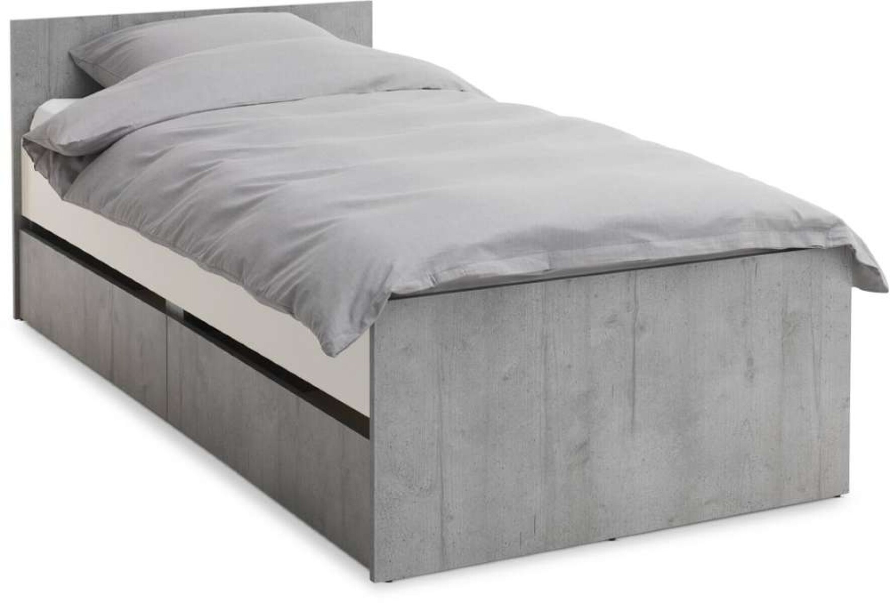 Cama C/Almacenaje 90X200 - Billund Bl/Ho 