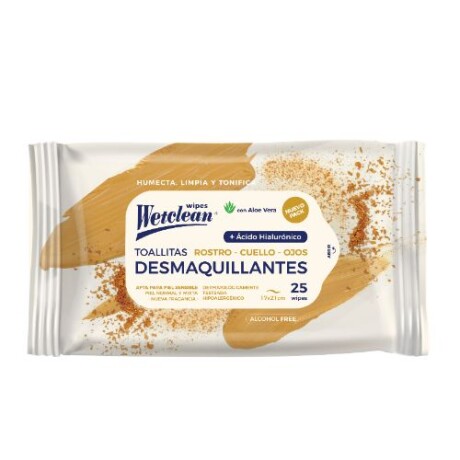 Toallitas Desmaquillantes Wetclean x 25 unidades Toallitas Desmaquillantes Wetclean x 25 unidades