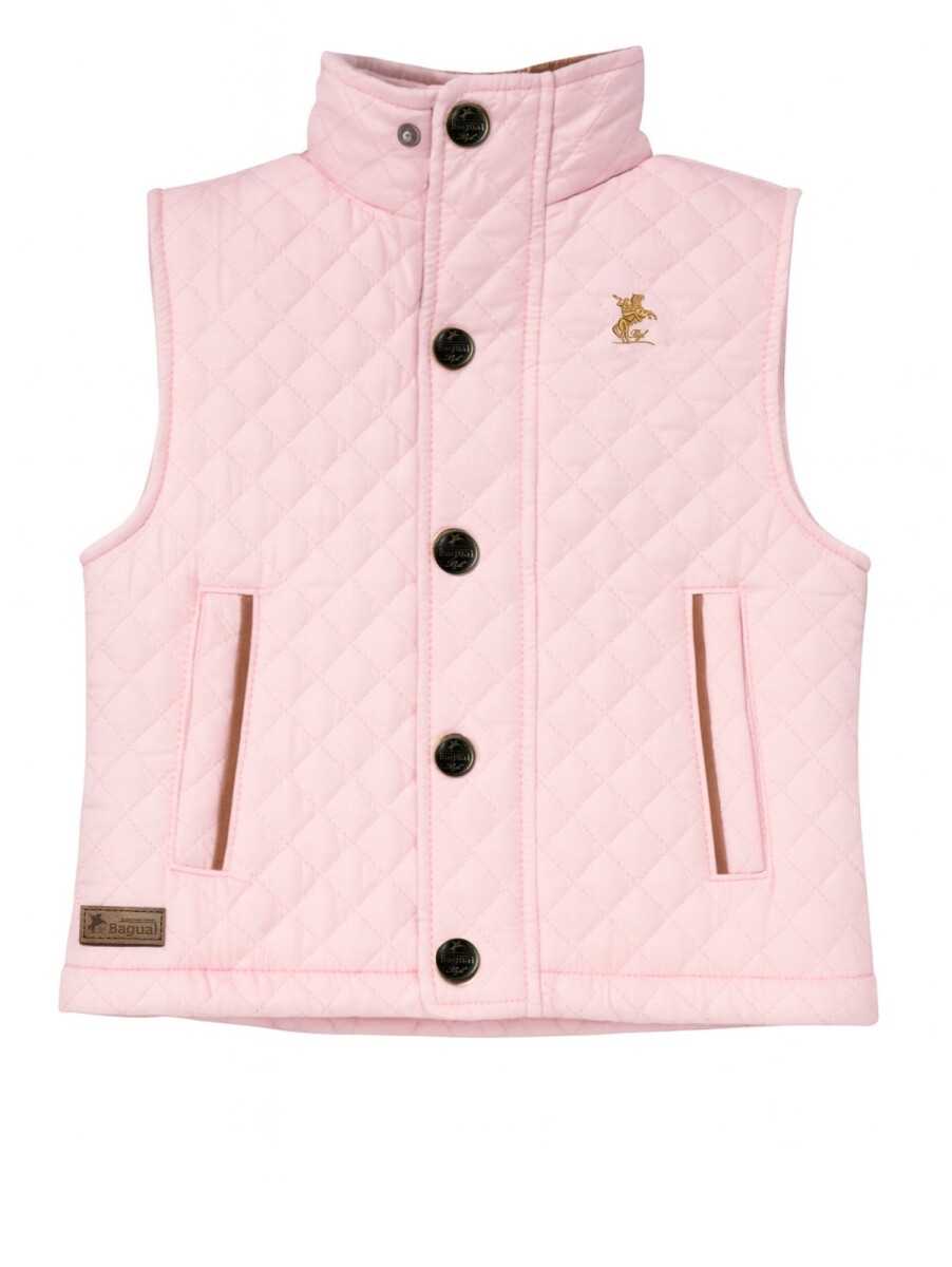 Chaleco Capitoneado de niño - Rosa Claro 