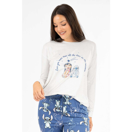 Pijama stitch illustration Azul
