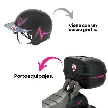 Moto Sprin Turbo Biemme a Batería con Casco y Valija 001