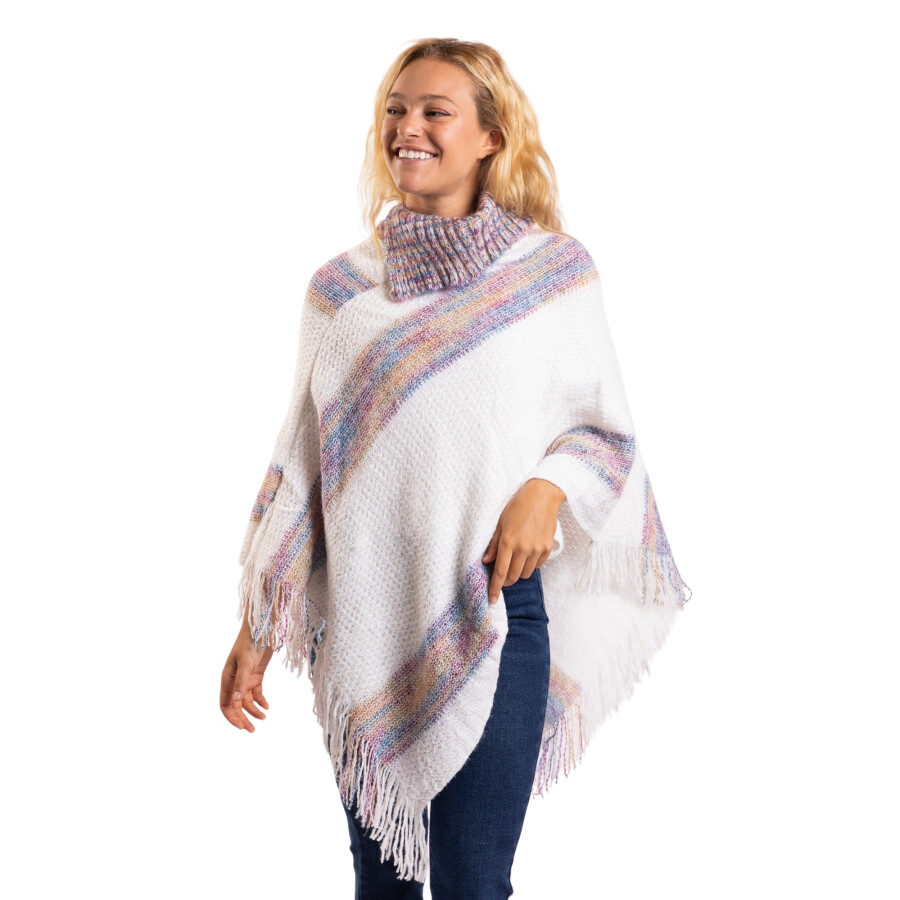 CHERRY PONCHO WHITE