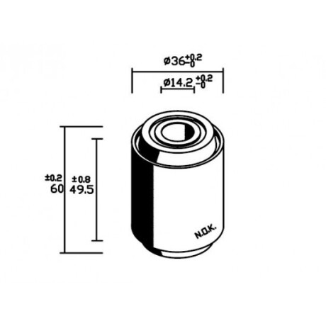 BUJE NISSAN CHICO BASTIDOR SUNNY (54560.50A10) - BUJE NISSAN CHICO BASTIDOR SUNNY (54560.50A10) -