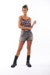 SHORT JEAN KAELA GRIS