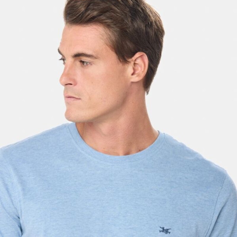 Remera Manga Corta Legacy Azul Melange