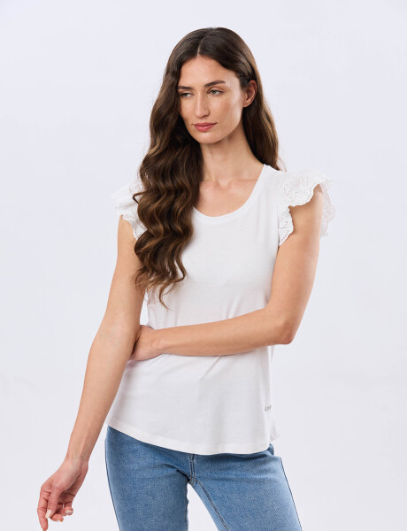 REMERA LISA DE ALGODÓN Blanco