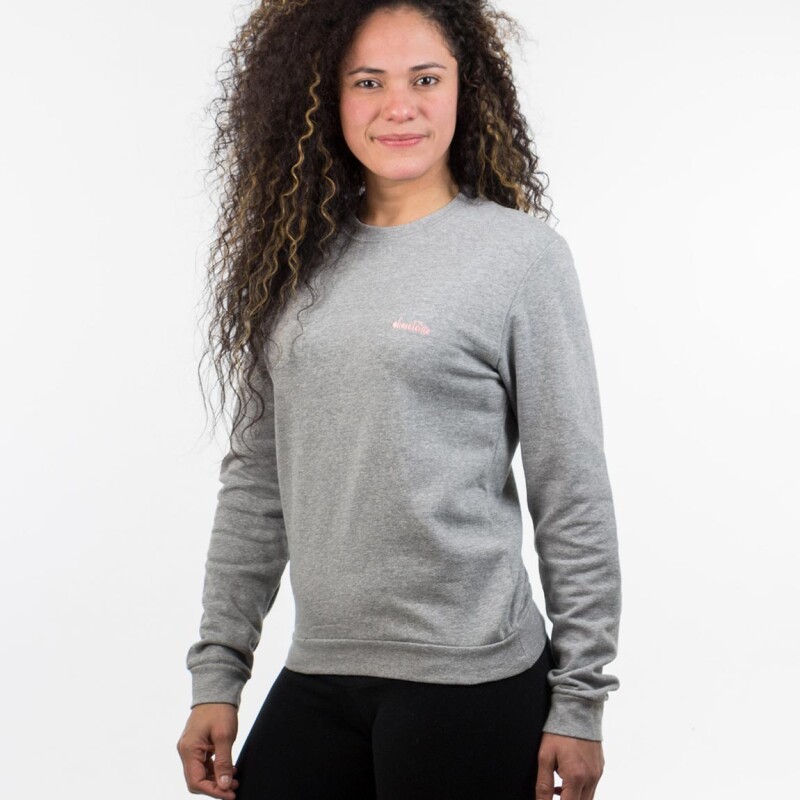 Diadora Buzo Ladies Crew Neck Sweater Grey Gris