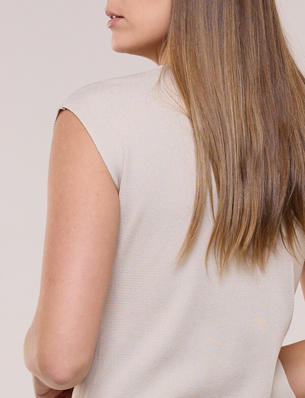 Buzo Con Solapa BEIGE