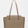 Shopper Menorca En Cuero Graneado Taupe