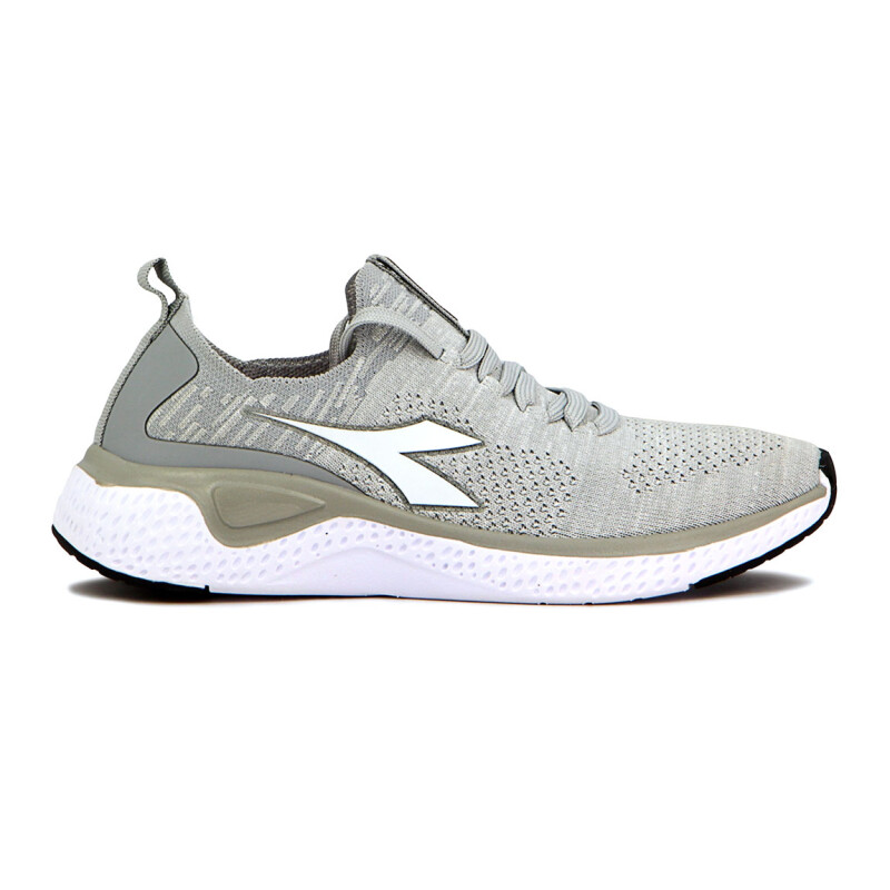 Diadora Calzado de Hombre Deportivo Running Adriatic Gris Claro-Blanco