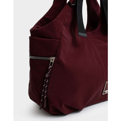 Cartera Shopper Rojo Burdeaux