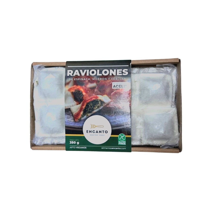 Raviolones Encanto de Espinaca, Morrón Y Cebolla Sin Gluten 350g Raviolones Encanto de Espinaca, Morrón Y Cebolla Sin Gluten 350g