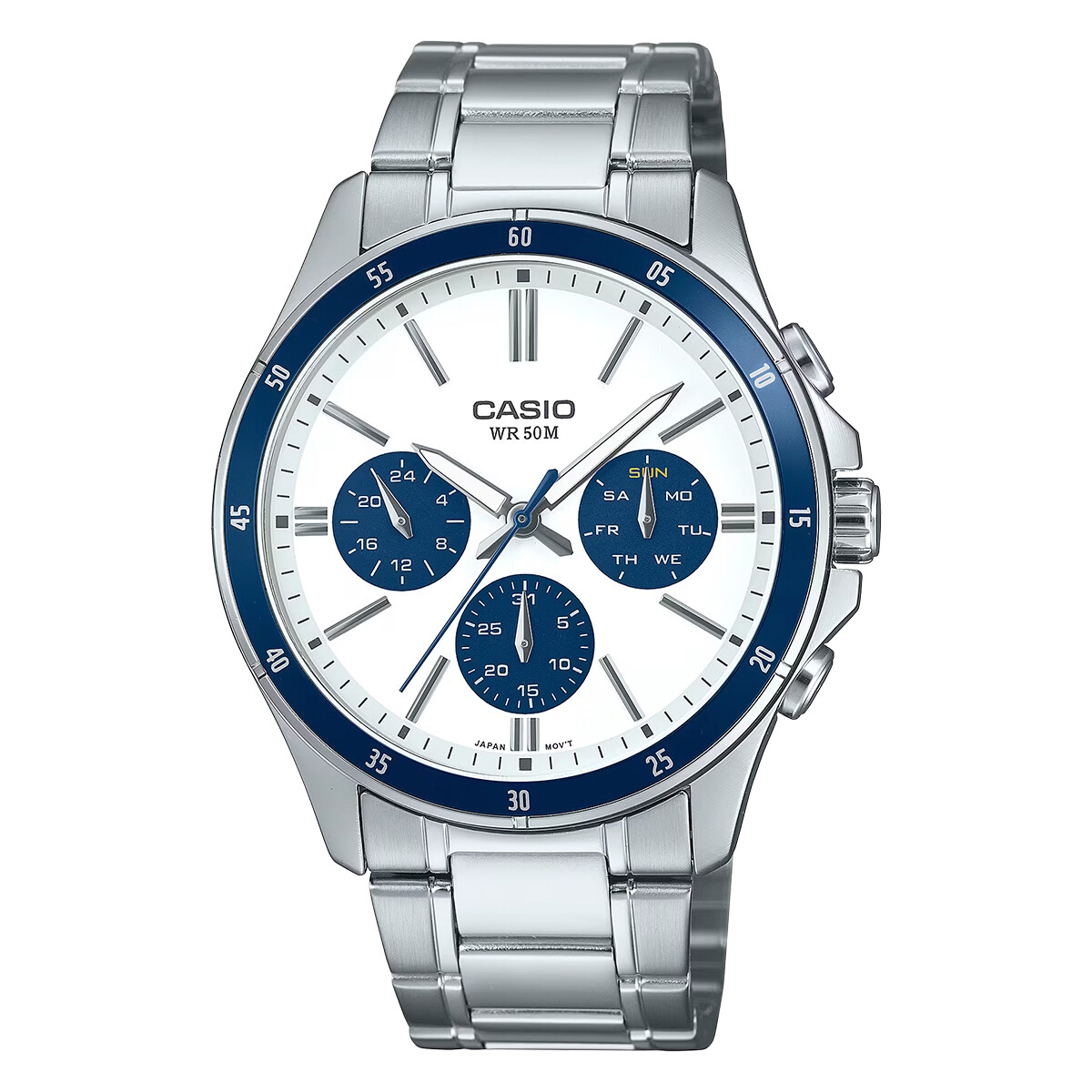 Reloj Casio en Acero Inoxidable Plateado 