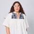 Blusa Yanina Blanco/Azul