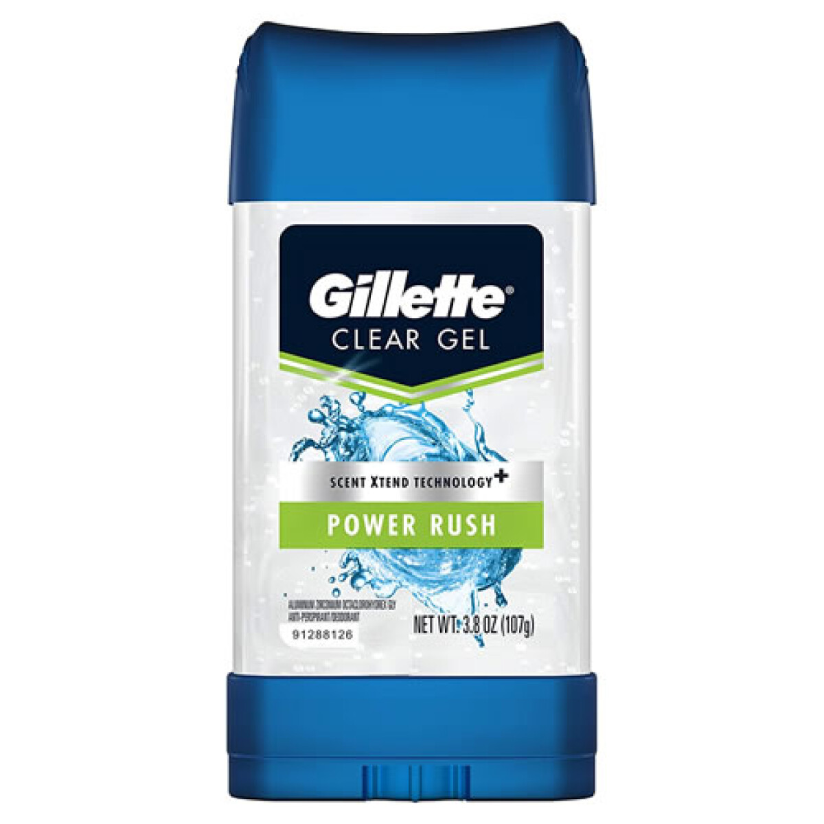 Gillette Desodorante en Gel Power Rush 82gr – Protección Duradera