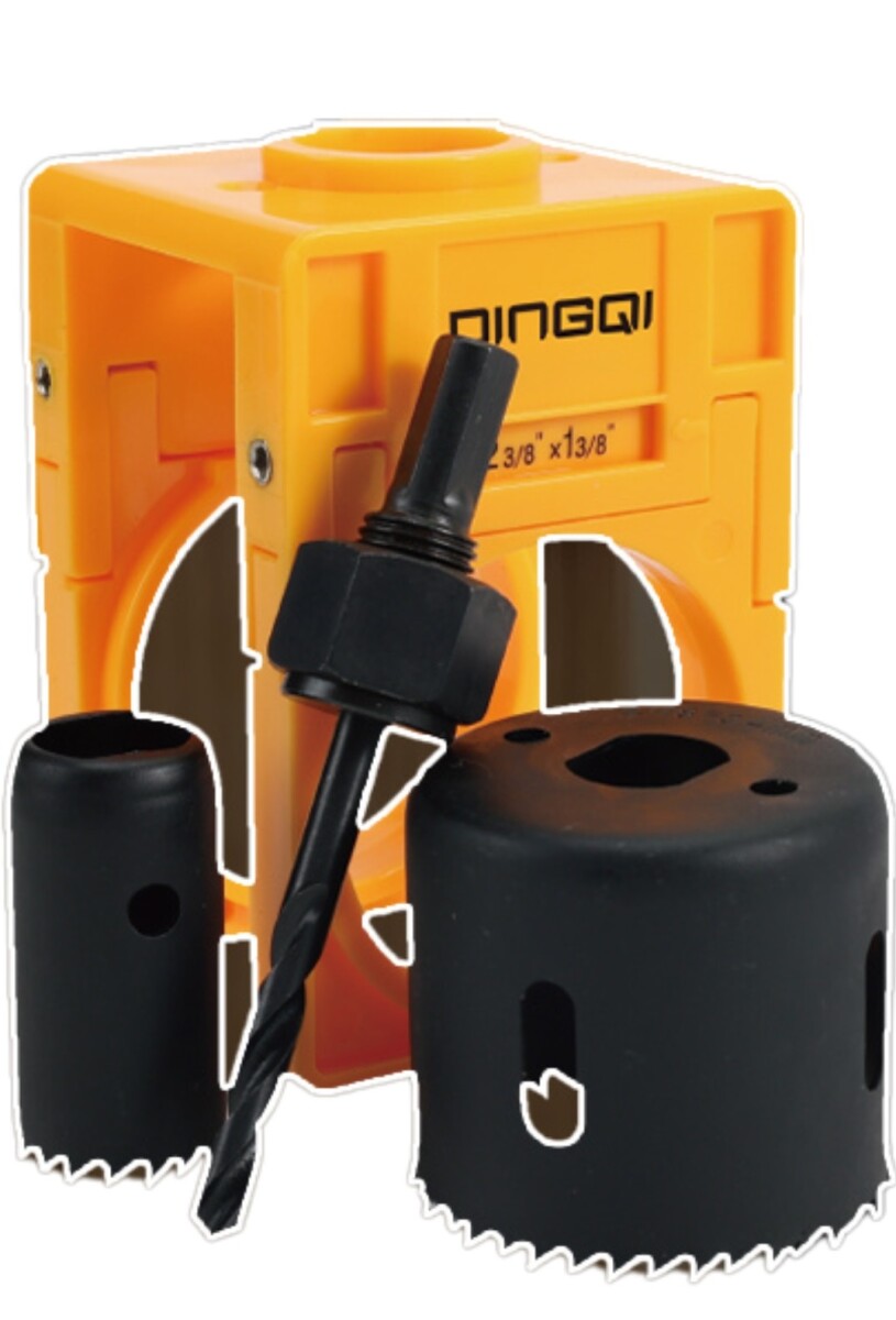 DINGQI JUEGO DE SIERRA COPA PARA INSTALACIÓN DE CERRADURAS 4 PIEZAS 