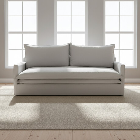 SOFA 4 CUERPOS TELA GRIS ALASKA