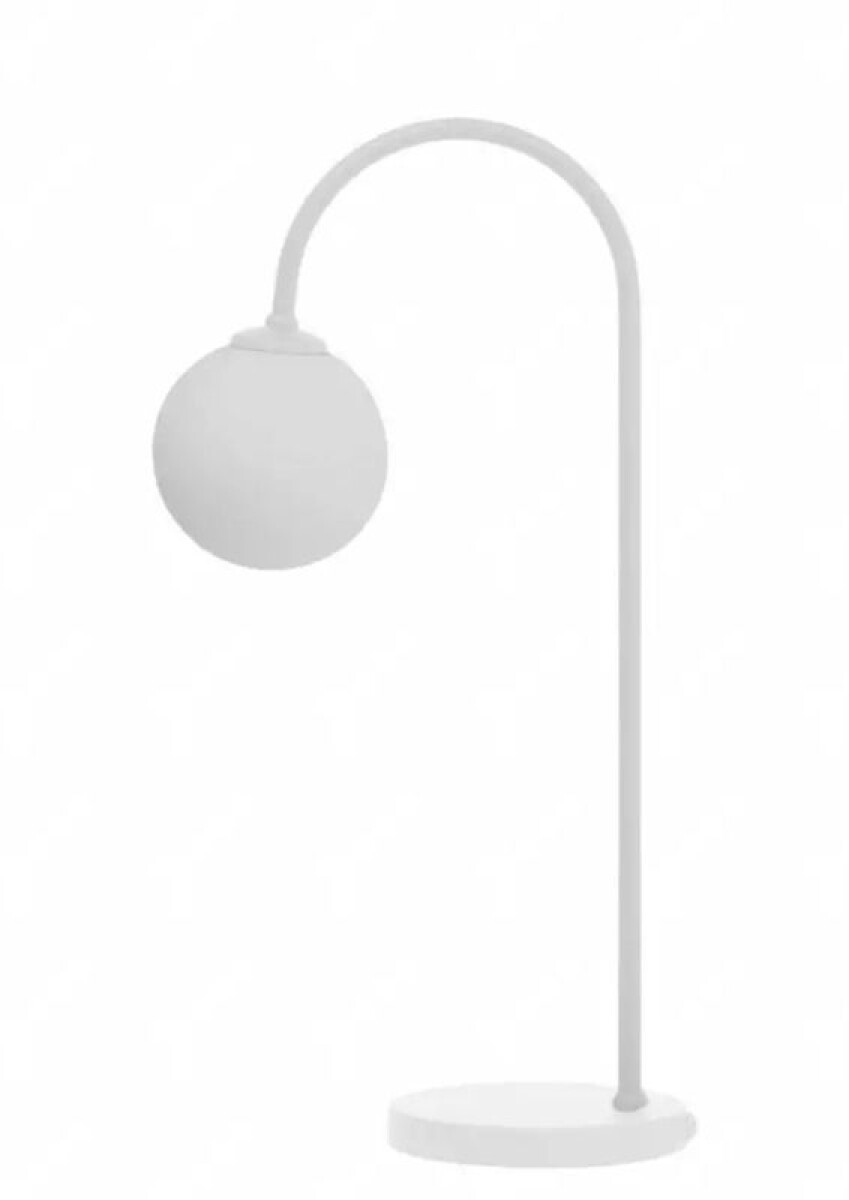 VELADOR DE MESA MACADAMIA ALUMINIO 440MM 1XG9 BLANCO 