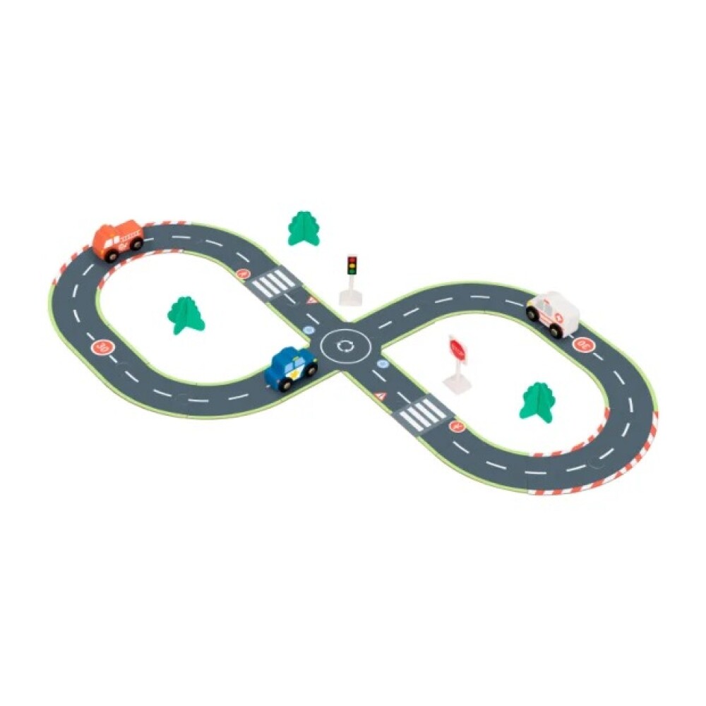 Set de juego en madera HiPando autopista Set de juego en madera HiPando autopista