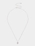 Cadena Corta con Dije Con cubic zirconia Collar Con Dije Con Cubic Zirconia - Plateado