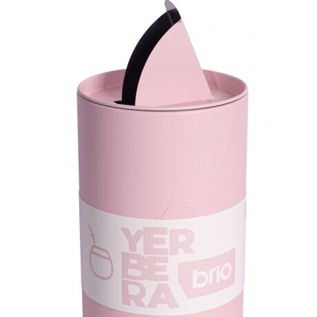 Yerbera brio 200grs Metalizada Con Dosificador Rosa