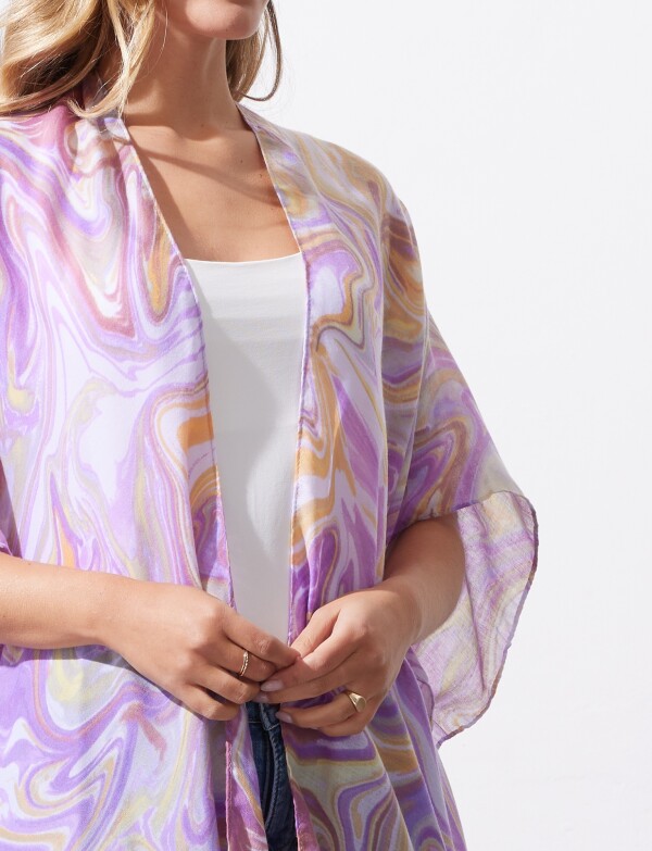 Kimono Printed LAVANDA/MULTI