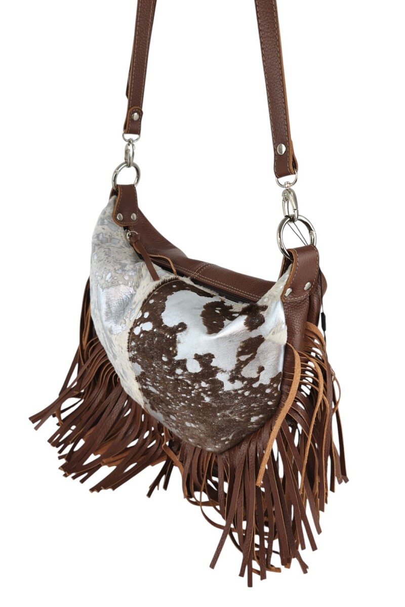 Morral con flecos Marron