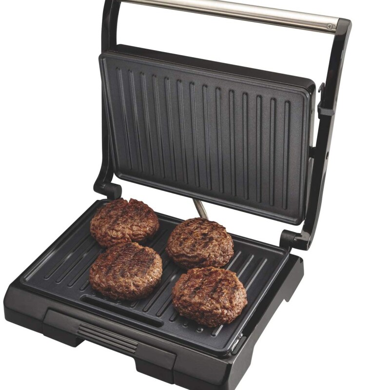 SANDWICHERA PANNINI/GRILL,CAPACIDAD PARA 2 SANDWICHES - 001 — Corripio