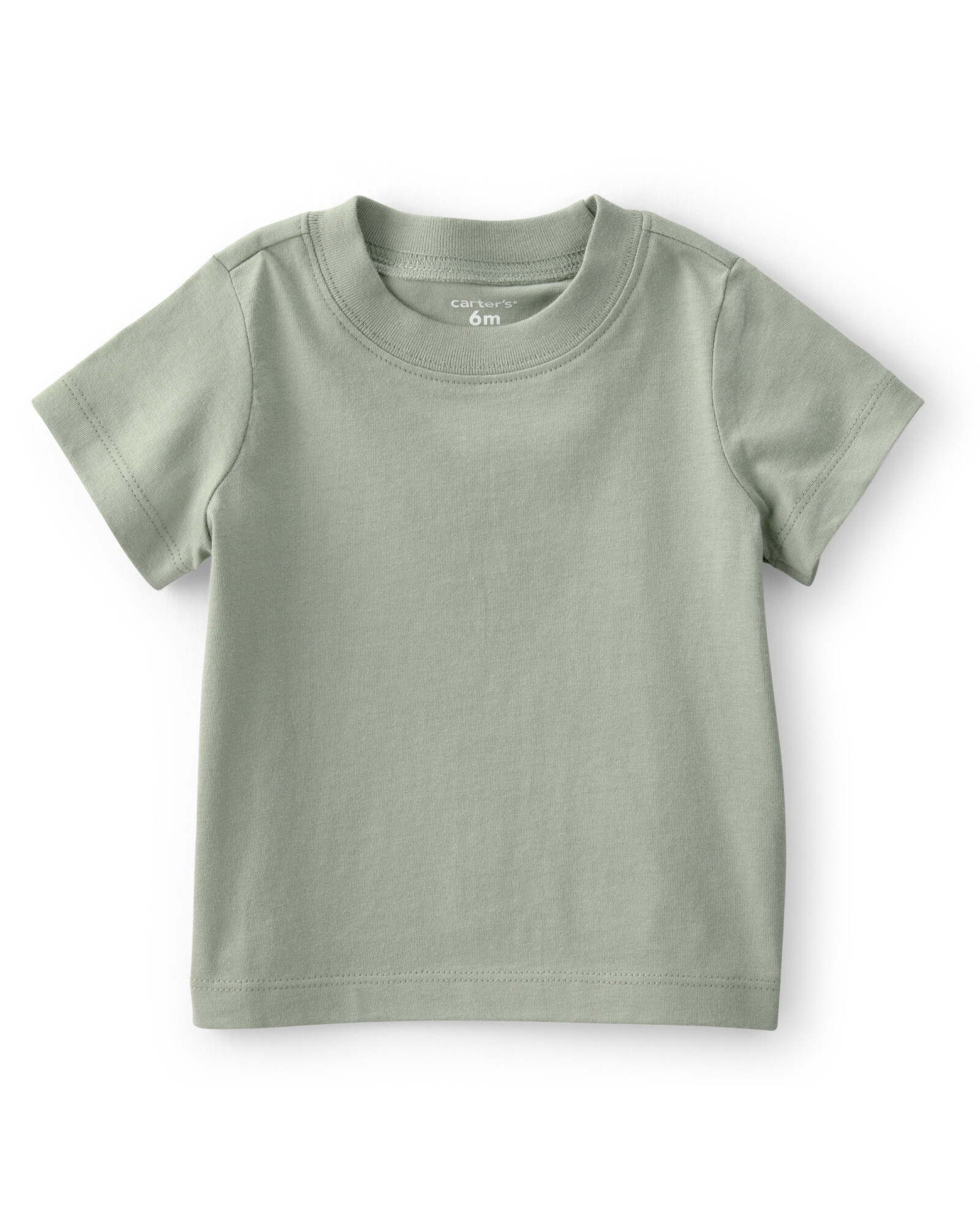 Set dos piezas de algodón, enterito corto y remera, diseño a rayas, verde Set dos piezas de algodón, enterito corto y remera, diseño a rayas, verde