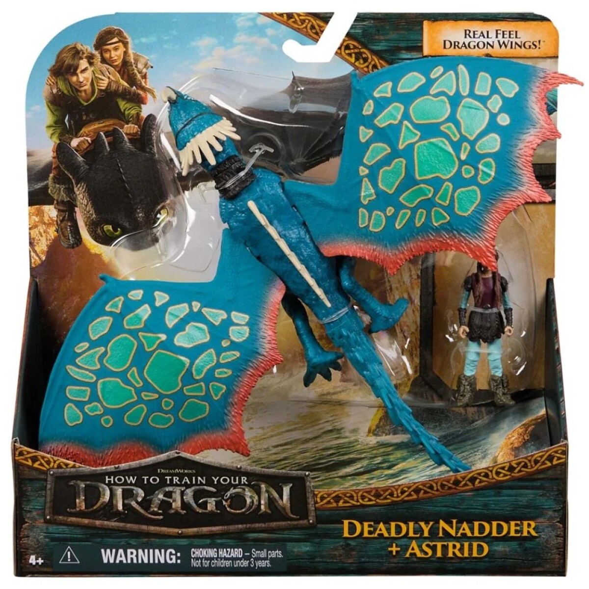 Figura Como Entrenar a Tu Dragon Deadly Nadder y Astrid 