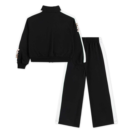 Conjunto Deportivo de Niño Floral Track Negro