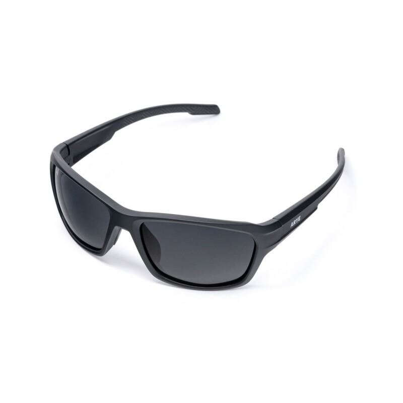 Lentes De Sol Arye 26101 Para Uso Urbano Polarizados Con Armazón Mate Y UV Mate Ahumado