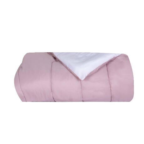 ACOLCHADO 1 PLAZA MICROFIBRA ROSA DUO REVERSIBLE