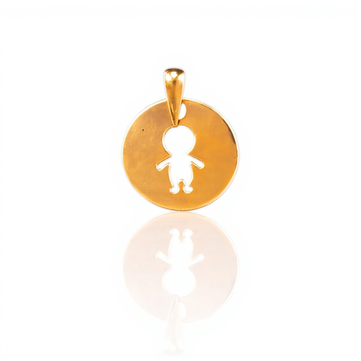Dije Niño-Oro bajo-Sin piedra-CP8503 - sinpiedra 