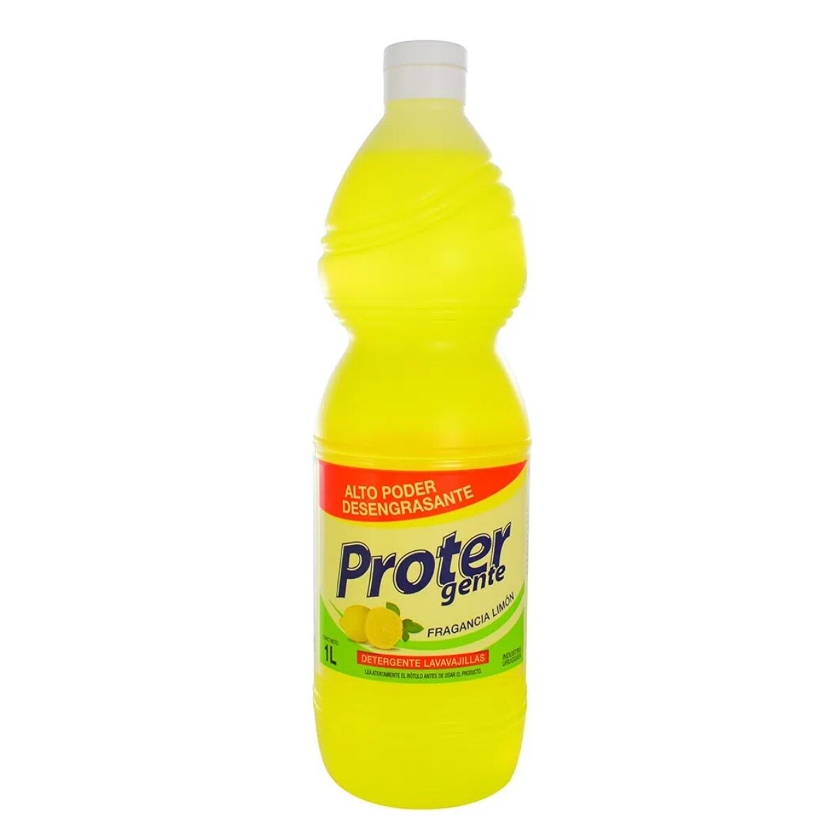 Detergente Líquido Protergente Limón - 1 LT 