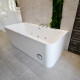 Bañera Con Hidromasaje 170X75 6 Jets + Burbujas Incluye Griferia Y Motor 1.5 Hp Blanco Autoportante BLANCO